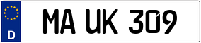 Trailer License Plate